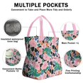thumbnail image 3 of Pioneer Flower Floral Print Pattern Drawstring Lunch Bag Women - Drawstring Lunch Bag Insulated for Work Office - Stain-Resistant Large Lunchbags for Women with Multi-Pockets, 3 of 6