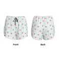 thumbnail image 3 of Gukieu Strawberry Print Women's Sports Shorts with Drawstring Elastic Waistband for Running, Yoga, Fitness-XX-Large, 3 of 7