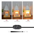 thumbnail image 3 of Lámpara de cera para derretir velas aromáticas eléctricas, luces de noche decorativas, luz de fusión de cera para sala de estudio, hogar, sala de Blanco BLESIY lámpara calentador de velas, 3 of 8
