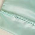 thumbnail image 5 of Satin Super Soft Toddler Pillowcases with Hidden Zipper Closure, Luxury and Silky Travel Pillow Covers, 13" x 18", Cyan, 2 Pack, 5 of 6