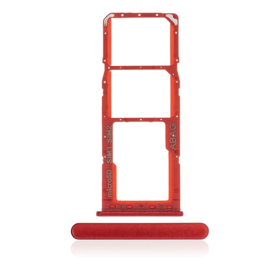 Replacement Dual Sim Card Tray Compatible For Samsung Galaxy A21S (A217 / 2020) (Red)