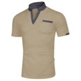 thumbnail image 2 of toraway Fall Clothes Men's T Shirts Cotton Men's Solid Color Shirt Color Men's Shirt Short Sleeve Cotton Suitable for Casual T Shirt Performance Shirt XXL, 2 of 4