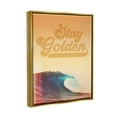 thumbnail image 4 of Stupell Industries Stay Golden Beach Waves Nature Painting Gold Floater Framed Art Print Wall Art, 17 x 21, 4 of 10