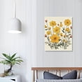 thumbnail image 3 of JRXY  Yellow Flowers Wall Art Sunflower Poster Yellow Wall Pictures Sunflower Wall Art &amp; Yellow Wall Decor for Bedroom Yellow Bathroom Wall Decor Yellow and White Decor  16x20 in, 3 of 4