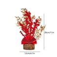 thumbnail image 3 of OEFNTAC Chinese Year Artificial Branches with Red Berries 11x4.7in Table Centerpiece Spring Festival Decor, 3 of 6