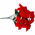 thumbnail image 4 of Ramo de Flores de Pascua Artificial Toystoory Rojo Grande 5 Tenedores para Decoración, 4 of 6
