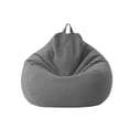 thumbnail image 2 of Classic Sofa Chair Cover Lazy Bag Bean Bag Chair Cover Indoor Outdoor with Storage for Adults & Kids, 31 x 35 inch, Grey (Sofa Cover Only), 2 of 6
