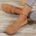 thumbnail image 6 of Women's Wide Toe Box Lightweight Walking Shoes Breathable Slip On Ballet Flat Shoe Mesh Slip On Loafers, 6 of 9