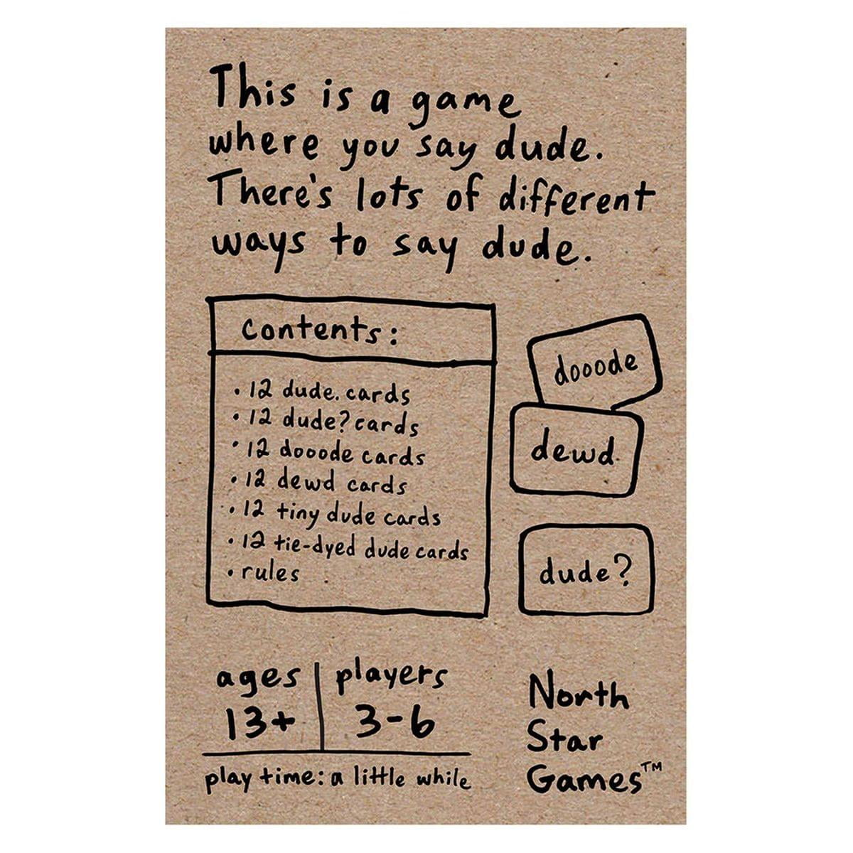 Dude Card Game The Game Where You Say Dude Walmart Com Walmart Com