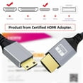 thumbnail image 2 of Xiwai 0.3m HDMI 2.0 Male to Mini HDMI Type-C Male 4K 60hz Cable with Sleeve Straight Connector for HDTV Computer Laptop Monitor, 2 of 5