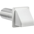 thumbnail image 4 of Lambro 4 In. White Plastic Wall Exhaust Hood Vent 224WS, 4 of 4