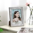 thumbnail image 2 of Joveco 5" x 7" Handcrafted Solid Wooden Photo Frame Set of 2,  Farmhouse Picture Frame Wall Decor for Wall Mounted and Tabletop, Gray and Brown, 2 of 8