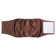 thumbnail image 3 of No More Accidents! Premium Male Dog Belly Bands - Reusable, Washable & 100% Leak-Proof. Super Absorbent Diaper Wrap | Adjustable for Puppy To Adult | Comfort All-Day 42*12CM, Brown, 3 of 10