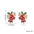 thumbnail image 3 of Pendientes de Navidad de dibujos animados de moda para mujer Pendientes de campana de Santa Wmkox8yi sjalhkljlk4511, 3 of 4