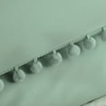 thumbnail image 4 of PiccoCasa Pompoms 3 Pieces Duvet Cover Bedding Set with 2 Pillowcases Green, Twin, 4 of 6