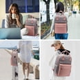 thumbnail image 6 of Lovevook Backpack Purses for Women,Vintage Women Teacher Laptop Backpack Nurse Bag, Multi-Function Work Travel Daypacks College Book Bag with USB Port, 6 of 8