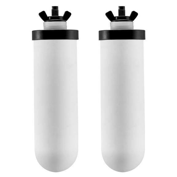 VEVOR Water Filters Replacement, Purification Elements, Ceramic Replacement Filters, Easy to Replace Water Filter, Gravity Water Filter System, Compatible with Most Brands, Pack of 2, White