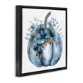 thumbnail image 2 of Stupell Industries French Country Blue Pumpkin With Flowers Black Floating Frame Canvas Art, 18 x 18, by Creative Studio, 2 of 8