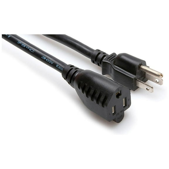 Hosa Technology 3' NEMA 5-15R to NEMA 5-15P Power Extension Cord
