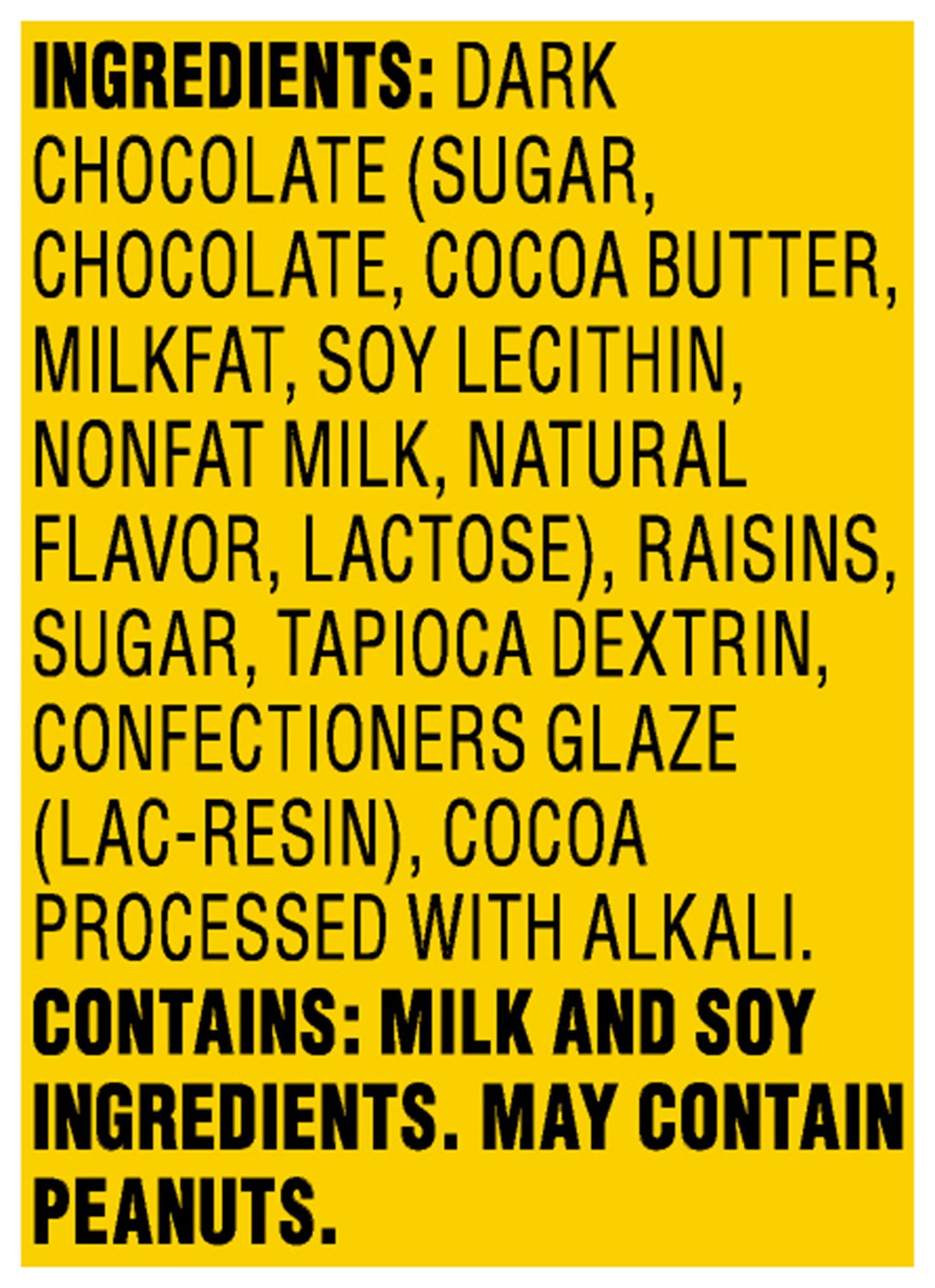 Raisinets Dark Chocolate, 3.5 Oz., 18 Count
