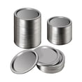 thumbnail image 1 of 100 Pcs Wide Mouth 86 MM Mason Jar Canning Lids, Reusable Leak Proof Split-Type Silver Lids with Silicone Seals Rings, 1 of 9