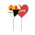 thumbnail image 1 of Palillos de dientes bandera etiqueta de amor África Mapa Savanna Elephant Wildlife, 1 of 4