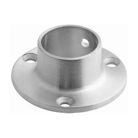Lavi Industries Flange Wall for 1"" Tubing Satin Stainless Steel