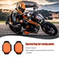 thumbnail image 4 of 1 Pair Professional Motorcycle Racing Kneepads Portable Scratch Proof Adjustable Knee Slider Protectors Protective Gears Black, 4 of 8