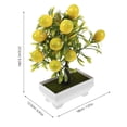 thumbnail image 2 of GETAJGHSD GooHochy Citrus Artificial Tree Small Artificial Potted Plant for Dining Table Centerpiece Easy to Maintain, 2 of 8