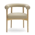 thumbnail image 6 of Pemberly Row Contemporary Accent Taupe Vegan Leather Dining Chair, 6 of 6