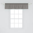 thumbnail image 2 of Ambesonne Boho Window Valance, Geometrical Circles Pattern, 54" X 12", Champagne and Charcoal Grey, 2 of 3
