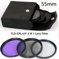 thumbnail image 2 of 3PCS Digital Camera Lens  UV+CPL+FLD Lens Filter 49-77mm For Cannon For Nikon For Sony, 2 of 4