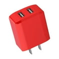 thumbnail image 4 of jesticaly US Plug Phone Charger 2 Ports Socket Charging Adapter Home Office Head Watermelon Red 2Set, 4 of 6