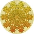 thumbnail image 1 of Ahgly Company Machine Washable Indoor Round Transitional Cinnamon Brown Area Rugs, 4' Round, 1 of 7