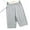 Gray, variant on Women's Knee Lenght Shorts Summer Pajama Lounge Short Tummy Control High Waist Body Shaper Shorts with Pockets