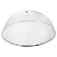 thumbnail image 3 of 1 unid cubierta de comida de acero inoxidable cubierta de comida circular plegable tienda de alimentos para el hogar (diámetro de plata 28 cm), 3 of 6