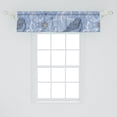 thumbnail image 2 of Birds and Nature Window Valance, Floral Boho Inspirations Outline Style Winged Animal Pattern Art, Curtain Valance for Kitchen Bedroom with Rod Pocket, 54" X 18", Lavender Blue White, by Ambesonne, 2 of 2