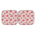 thumbnail image 7 of Xecao Amanita Red Mushroom for Foldable Car Sun Shades (2-Pack) offer sun protection with an easy-fold design for convenient windshield shading., 7 of 7