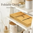 thumbnail image 3 of Bambusi Bamboo Bathtub Tray Bath Caddy, Expandable Bath Tub Tray Wood, Bathtub Shelf Organizer 29.5-42.9 Inch, 3 of 7