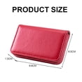 thumbnail image 2 of PU leather pocket credit card holder, business card holder, magnetic closed business card holder-Green+Red, 2 of 5