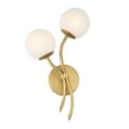 thumbnail image 3 of Minka Lavery 3742 Curven 2 Light 18" Tall Wall Sconce - Brass, 3 of 5