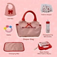 thumbnail image 3 of The New York Doll Collection Baby Doll Diaper Bag Set with Accessories, Red, 3 of 4