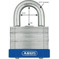 thumbnail image 3 of Keyed Padlock, Open, Square Steel Body, Hardened Steel Shackle, 7/8 in W, 3 of 6