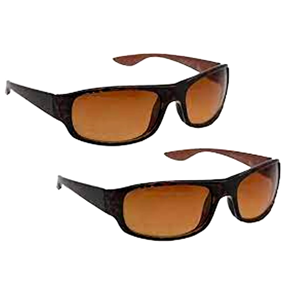HD Vision High Definition Sunglasses, Tortoise - 2 Pack