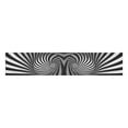 thumbnail image 2 of MKHERT Abstract Optical Illusion Black and White Twisted Stripes Table Runner for Office Kitchen Dining Wedding Party Banquet 16x72 Inch, 2 of 2