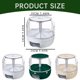thumbnail image 3 of Dispensador de arroz Zynic para almacenar alimentos, contenedor para almacenar granos con rotación de 360° y salida con un solo clic, contenedor para granos con 6 compartimentos, ideal para la cocina, 3 of 6