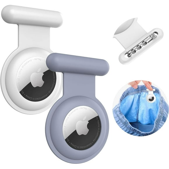 Airtag Holder for Kids Hidden-2 Pack Apple Air tag Holder Kids GPS Tracker Case,Kids Airtag Holder,The Hidden Air Tags with pin is,sutable for Children, Elderly, Backpack,Luggage.