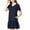 Blue, variant on Womens 2024 Maternity Dress Short Sleeve V Neck Midi Dress Casual Cotton Dress Trendy Outfits Blue XXXXL
