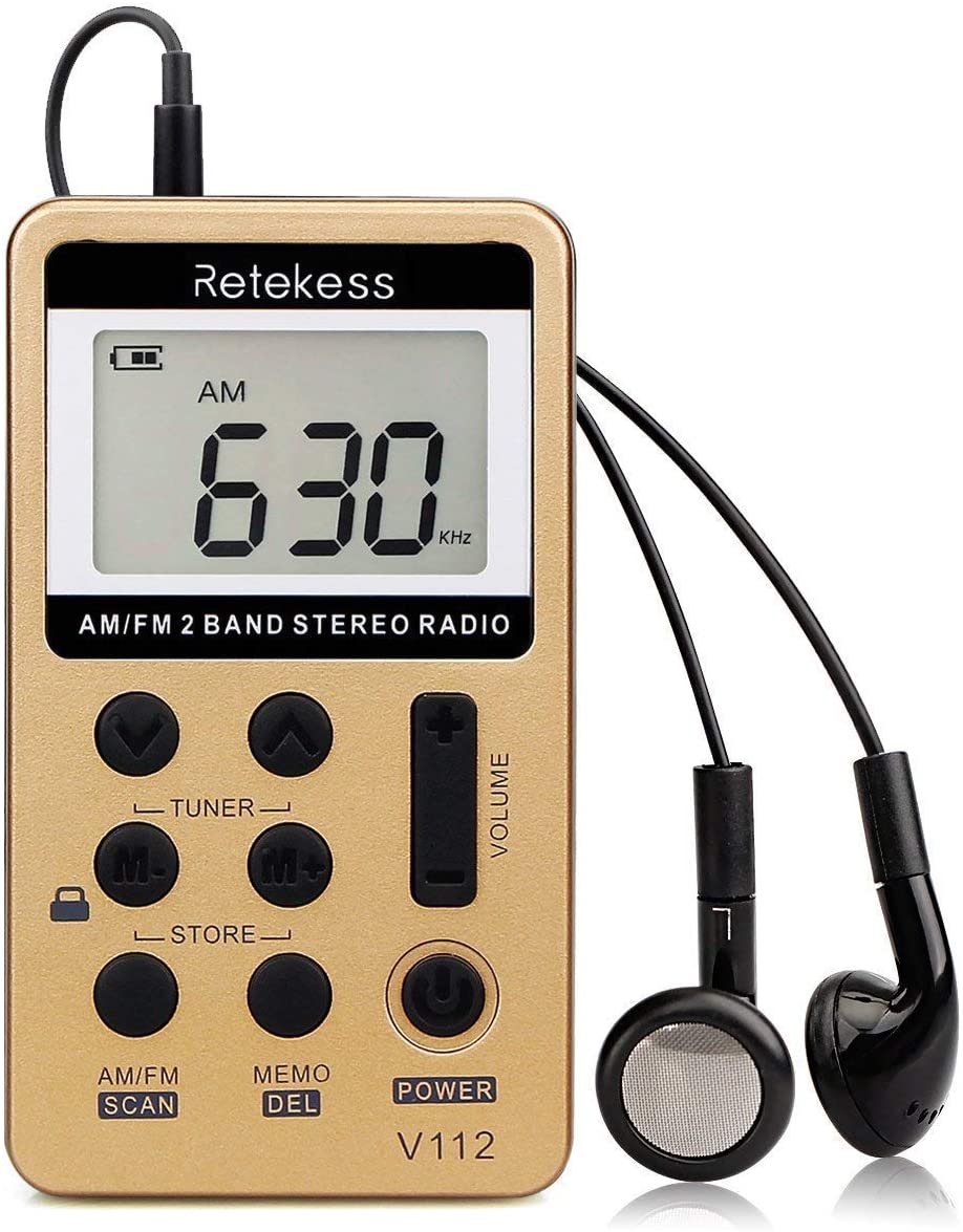 Retekess V112 Portable AM FM Radio 