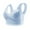 Blue, variant on WTXUE Women Bras | Full Coverage Push-up Wirefree Women Gather Large Size Lace Wirefree Ring to Fix One Cup Seamless Sleep Bra | 1 X Womens Bra Black L